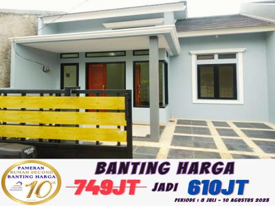 Dijual rumah baru bantiung harga lebi dari 100jt di serua ciputat