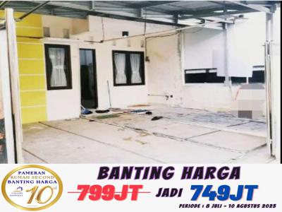 Dijual rumah luas tanah 75m kamar 3 daerah lembang ciledug bebs banjir