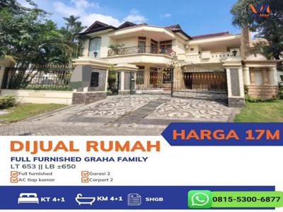 DIJUAL Rumah Mewah FULL FURNISHED Graha Family surabaya