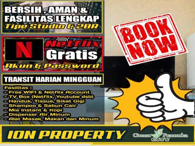 PENGINAPAN HARIAN 2BR SEWA APART GREEN PRAMUKA CITY GRAND PRAMUKA