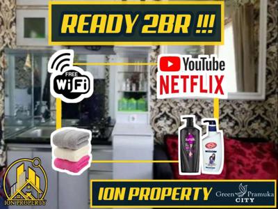 READY APARTEMEN GREEN PRAMUKA TYPE 2BR FREE NETDLIX DAN WATER HEATER