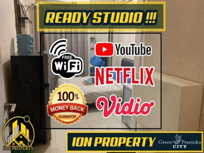 READY APARTEMENT GRREN PRAMUKA AMAN, BERSIH, NYAMAN +NETFLIX