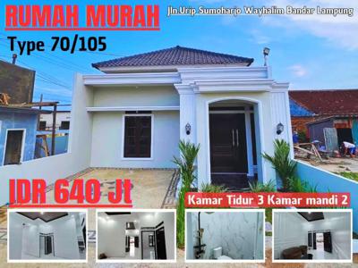 Rumah dijual murah dekat rumah sakit Bandar Lampung