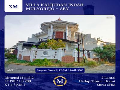 Rumah Villa Kalijudan Indah Mulyorejo dkt Dharmahusada Gubeng MERR