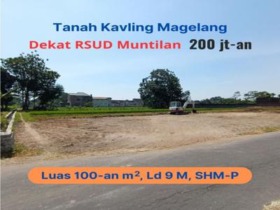 Dekat RSUD Muntilan, Tanah Dijual Magelang, Luas 100-an m2