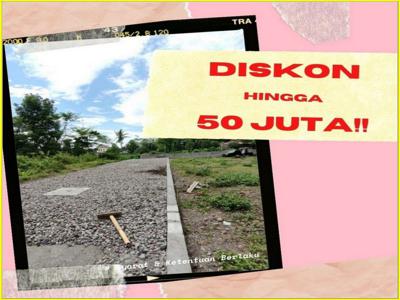 Tanah Mangku jalan Aspal Siap AJB di Belakang Kampus UII Bebas Notaris