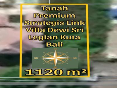 Tanah Premium Strategis Link Villa Dewi Sri Legian Kuta Bali