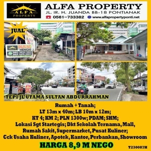 Dijual Ruko 4KT 4KM di Tepi Jalan Utama Sultan Abdurrahman - Kota Pontianak