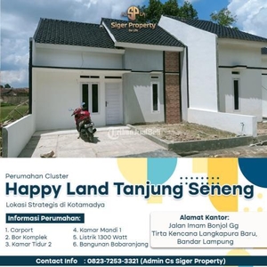 Dijual Rumah 2 Kamar Lokasi di Tanjung Seneng Bangunan Ready - Bandar Lampung