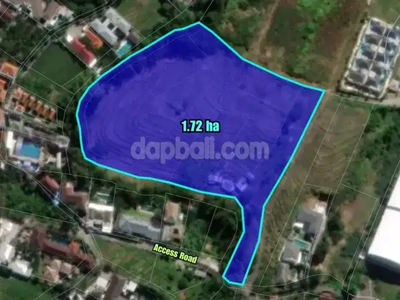 17,200m² land for sale in an enchanting neighborhood of Umalas, Bali