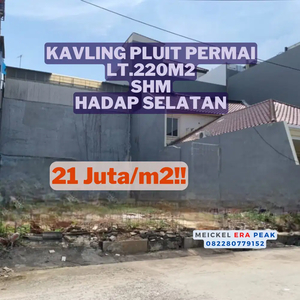 DIJUAL Kavling Pluit Permai, 220M2, SHM