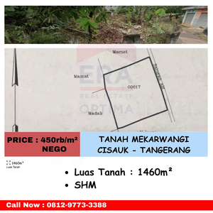 DIJUAL TANAH DI MEKARWANGI, CISAUK - TANGERANG