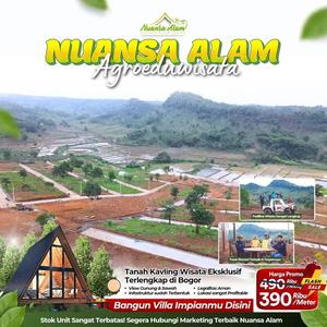 Dijual tanah murah di Nuansa alam Agroeduwisata hanya 39 juta