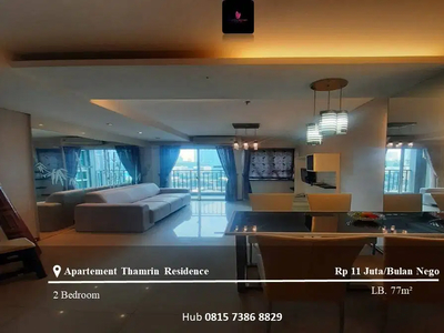 Sewa Apartement Thamrin Residence Low Floor 2BR Full Furnished Tower D
