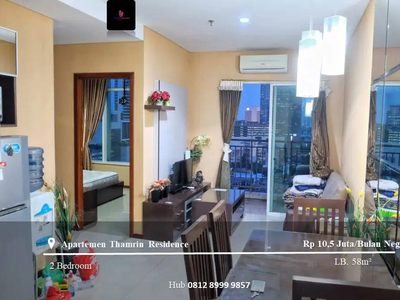 Sewa Apartement Thamrin Residence Low Floor 2BR Full Furnished Tower E