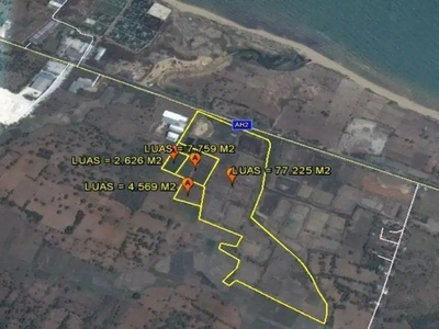 Dijual Tanah Lokasi Tuban Luas 9 Hektar 450Rb/m2 - Nego sampai deal