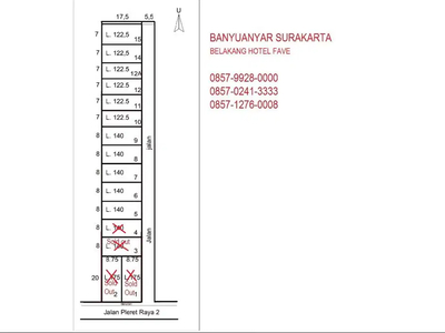 Tanah Kavling Lokasi Strategis Dalam Perumahan Cluster Banyuanyar