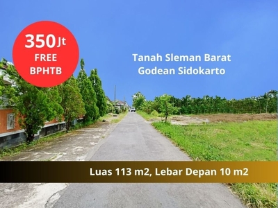 Tanah Sleman, 300 Meter Utara Jl. Raya Godean; Dekat Dowa Bag