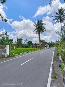 Di jual tanah SHM Sawah jalur kuning di jl umbulmartani Ngemplak