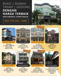 Dijual Gedung 5 Lantai di area Kalimalang Bekasi Selatan