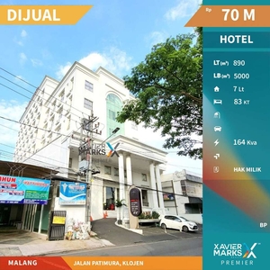 Dijual Hotel Aktif Strategis Tengah Kota di Patimura Klojen Malang