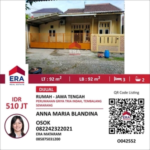 Dijual Rumah di Perumahan Griya Tria Indah Klipang Semarang