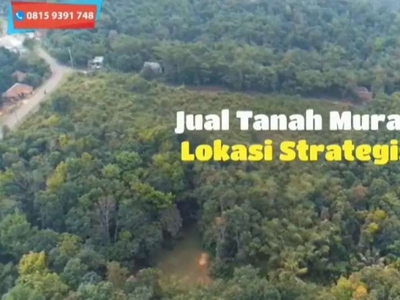 Dijual tanah murah pinggir jalan super strategis SHM di Lebak Banten