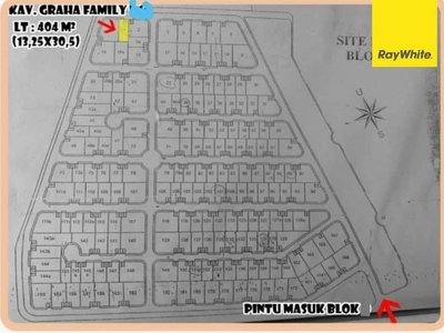 Dijual Tanah Strategis di Perumahan Graha Family Surabaya