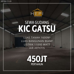 Disewakan Gudang 1600m di KIC Gatsu Semarang barat