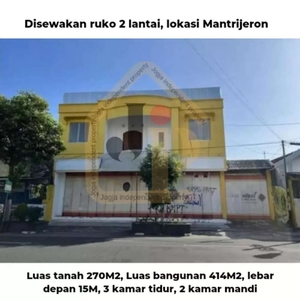 Disewakan ruko 2 lantai lokasi mantrijeron