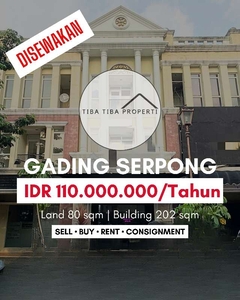 DISEWAKAN RUKO GRAHA BOULEVARD GADING SERPONG