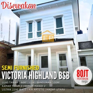 Disewakan Rumah di Victoria Highland BSB Semarang