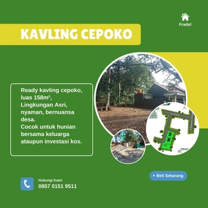 Kavling Premium Cepoko ,Strategis dan Akses mudah bernuansa desa