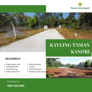 Kavling Taman Kandri,Lokasi Strategis dekat jalan raya,akses mudah