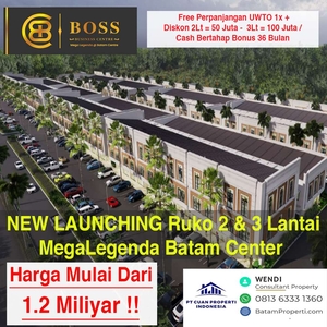 New Launching Ruko 2&3 Lantai Boss Business Center Batam