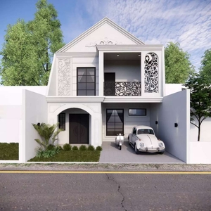 Rumah klasik modern proses finishing