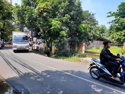 Tanah darat komersil pinggir jalan raya setu Cipayung Jakarta timur