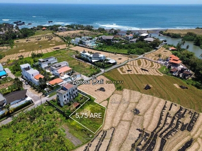 Tanah di Pantai Cemagi Badung - View sawah dan Laut.