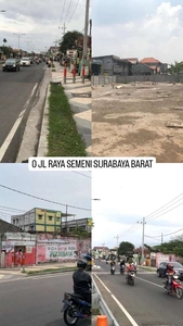 Tanah dijual jalan raya Semeni Surabaya Barat