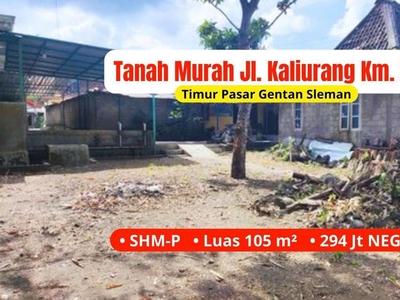 Tanah Gentan Jl. Kaliurang Km 10, Belakang Pasar Gentan.