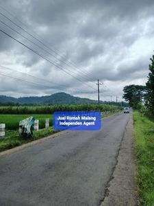Tanah pertanian murah poros jalan poros Desa tajinan Kab Malang