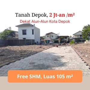 Tanah SHM Dekat Stasiun Depok. Bisa Dicicil 12X Bunga 0%