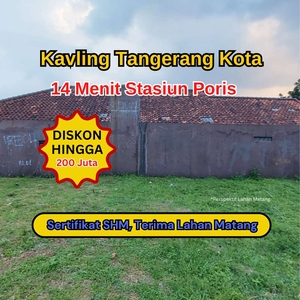 Tanah Tangerang Kota Hanya 14 Menit Stasiun Poris Terima Lahan Matang