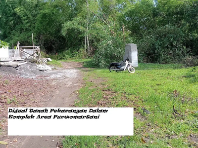 Dijual Tanah Pekarangan Dalam Komplek Area Purwomartani