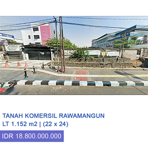 For Sale Tanah Komersil Di Jl Sunan Giri Rawamangun Pulogadung