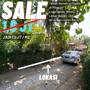 Jual Tanah Luas 164 m2 Harga Murah Strategis di Minggir - Sleman Yogyakarta