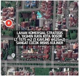 LAHAN KOMERSIAL STRATEGIS DI JALAN YASMIN RAYA KOTA BOGOR