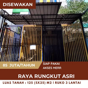 Sewa/Jual Ruko 3 Lantai Siap Huni Rungkut Asri Akses Merr