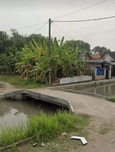 Tanah nol jalan raya aspal siap bangun cocok untuk usaha dll