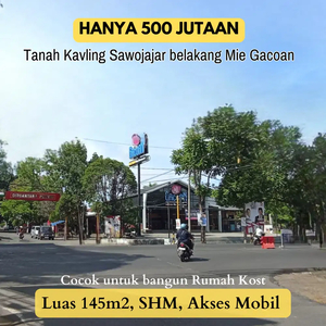 Tanah Perumahan Dekat Ruko WOW Sawojajar 8 Menit Stasiun Kota Malang